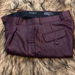 Men's Maroon Dress Pants